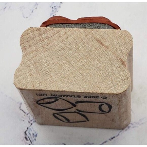 Stampin Up Hot Chocolate Coca Marshmallows Wood Mounted Rubber Stamp - Picture 6 of 7